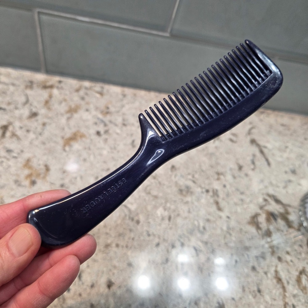 VTG Estēe Lauder Navy Blue‎ Hair Travel Size Styling Comb